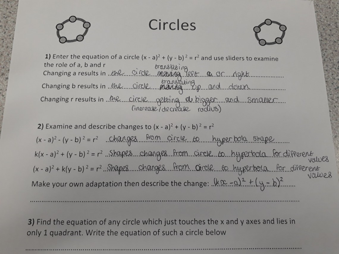 circles wsheet